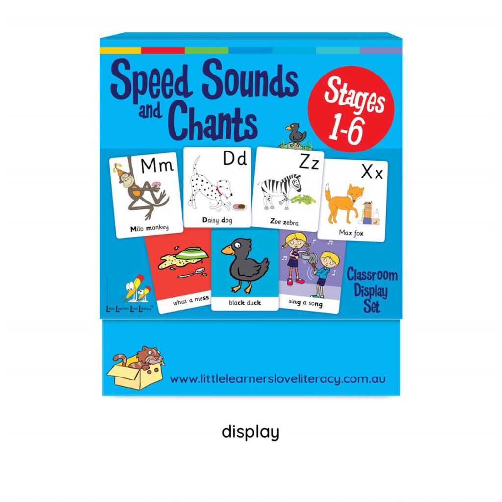  Speed Sound Cards, Stage 1-6 Classroom Display Size<BR>(LLSSC1P) 